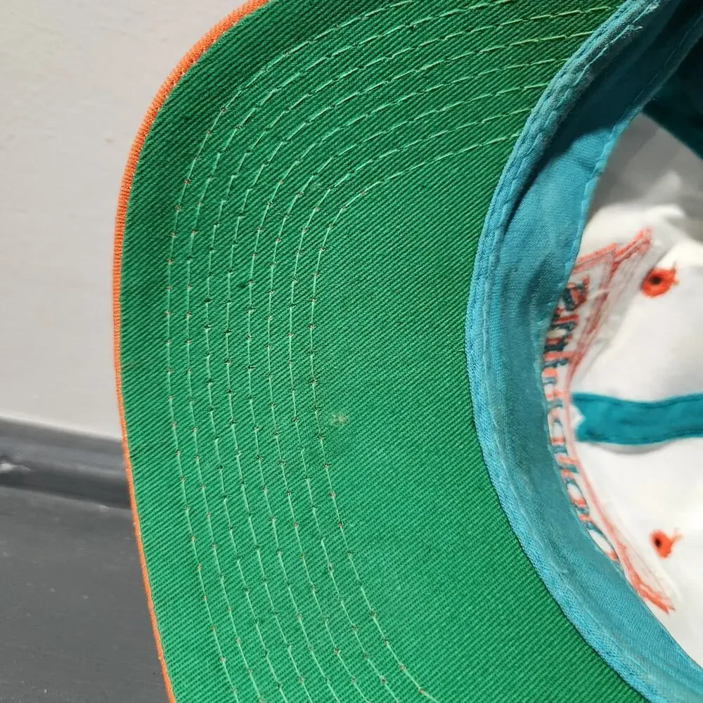VTG 90s Miami Dolphins Team NFL‎ Football Snapback Hat Cap OSFA 1990s